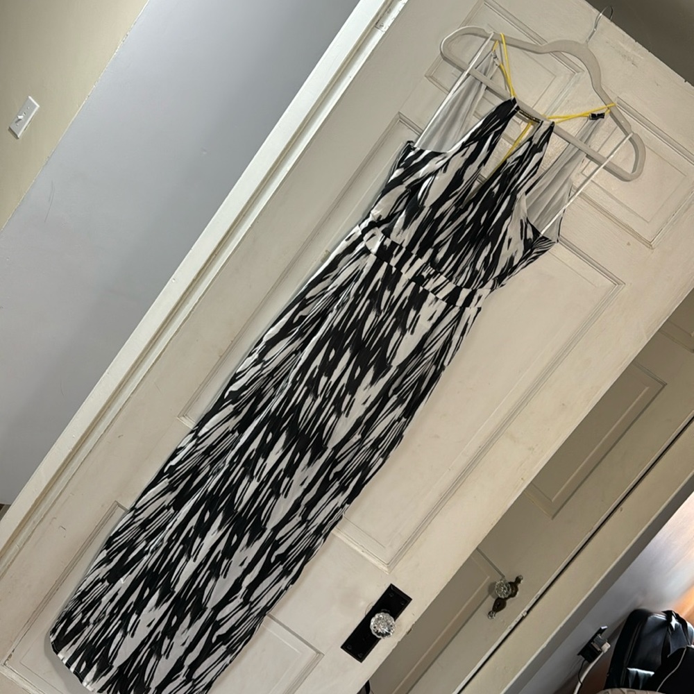 Black & White Backless Jumpsuit